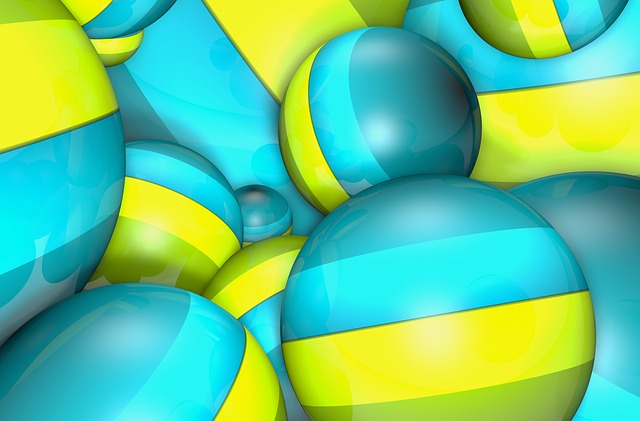 bolas de colores en 3d